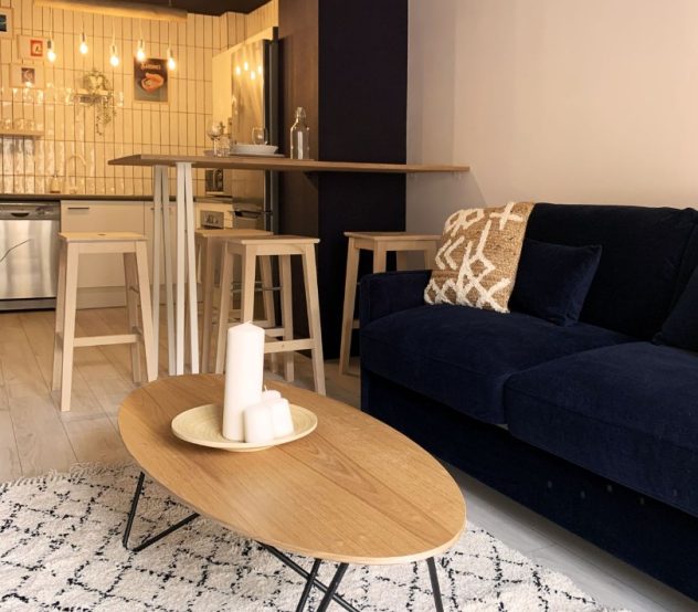 Rénovation totale du sol au plafond d&rsquo;un studio situé sur la Côte Basque à Biarritz